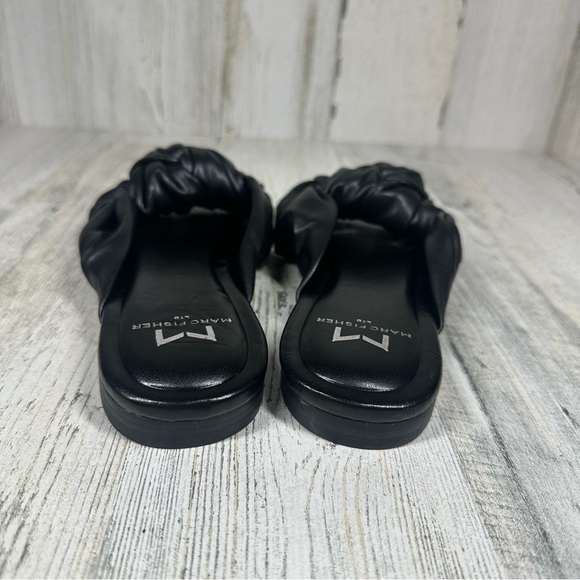New Marc Fisher Farisa 3 Knot Square Toe Slide Sandal #639 - Picture 3 of 9